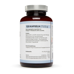 VEGANE OMEGA 3 KAPSELN ALGENÖL (DHA & EPA)